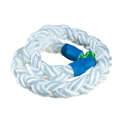 China Boat Mooring 8 Lick And 12 Lick Polyester Mooring Rope en venta