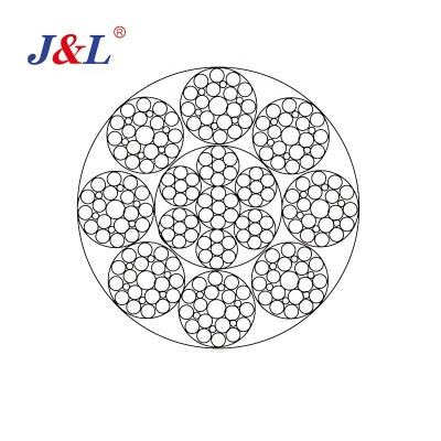 China Construction Juli Steel Cable 12mm Elevator 1770MPA Steel Wire Rope 10mm High Carbon for sale