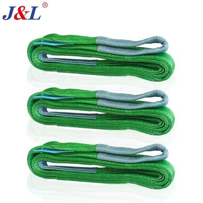 Cina Webbbing Sling Polyester Webbing Sling Julisling Lifting Belt 1ton~12ton With Sling Belt in vendita