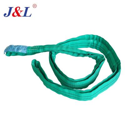 China EN julisling 1492-2:2000+A1: 2008 heavy duty 100% polyester round webbing sling for lifting round for sale