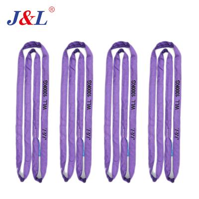 China high quality OEM ODM factory length 10T endless round sling belt customizable round julisling for sale