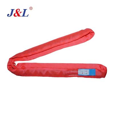 China 10t 10m juli polyester round sling safety factor7: 1 OEM EN1492-1 ODM standard round for sale