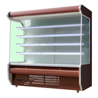 China Single-temperature supermarket fruit and vegetable cabinet fresh air curtain cabinet for sale