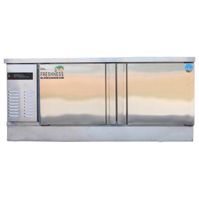 China Single-Temperature 2 Doors Commercial Kitchen Worktable / Kitchen Worktable Refrigerator / Worktable Freezer for sale