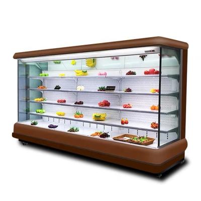 China Single-temperature Commercial Upright Vegetable Refrigerator Fruits Display Deli Refrigerator for sale