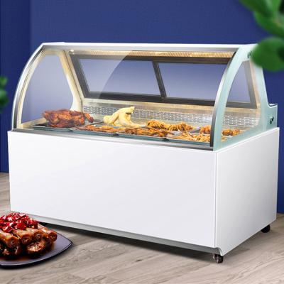 China Double-temperature top rated cooked food display refrigerator for sale for sale