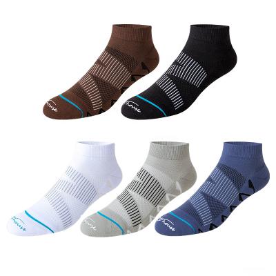 China Breathable Professional Training Socks Custom Cushioned Low Cut Running Athletic Socks Men Ankle Breathable Sport Cycling Hiking Socks for sale