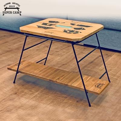 China Other High Quality Custom Made Wooden Square Camping Picnic Table Outdoor Portable Game Table for sale