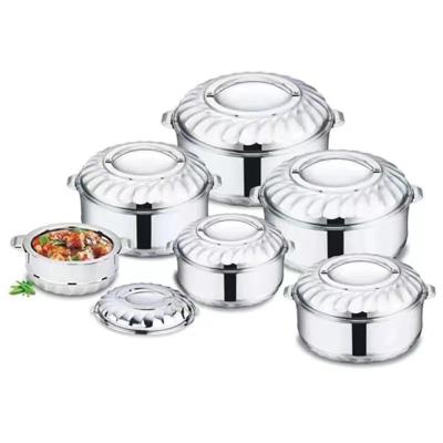 China Sustainable Wholesale Double Wall Thermal Insulation Casserole fresh-keeping pot Insulation Casserole Container for sale