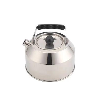 China Sustainable 1L Portable Stainless Steel Outdoor Coffee Kettle Camping Teapot Outdoor Boiling Kettle for sale