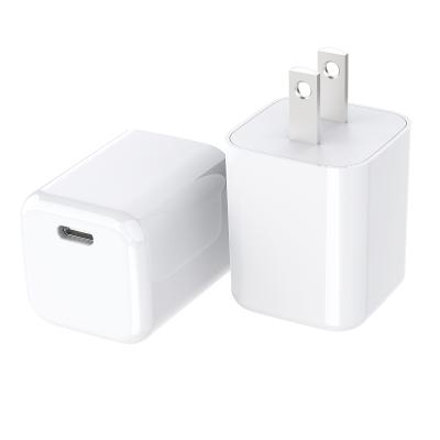 China Type c travel usb c wall charger pd18w palladium wall charger pd18w fast charging phone usb c wall chargers adapter fast charger for sale