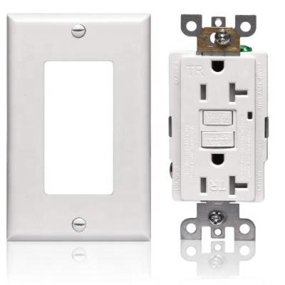 China Residential / General Purpose 20A 125V GFCI Outlet Receptacle, Self Test with 1 Led Light for Canada and American, Ground Fault, USA Certificated for sale