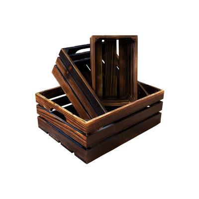 China Modern custom high quality goods using various wooden crate wooden crate wooden box for sale