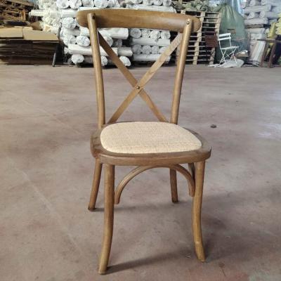 China (Other) Rattan Adjustable Seat Wooden Color X Back Chairs For Event Rental Company for sale