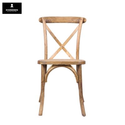 China Restaurant Chair Elm Crossback Chair For Wedding, Restaurant, Party for sale