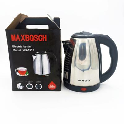 China Large Capacity 360 Degree Base MAXBQSCH Wholesale Cheap 2.0L Stainless Steel Electric Water Kettle for sale