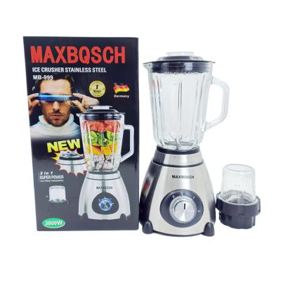 China MAXBQSCH 3800W LED Multifunctional Appliances 2in1 Glass Jar Kitchen Juicer Blender Blender 1500ml for sale