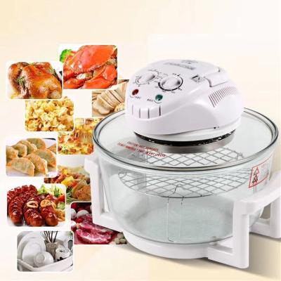 China Easy Operate MAXBQSCH 3800W Household Round Glass Turbo Griller Multifunctional Electric Halogen Air Fryer Convention Oven for sale