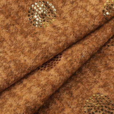 China Professional Supplier Tear-Resistant Poly Rayon Blend Knit Tan Printing Brushed TR Fabric for sale