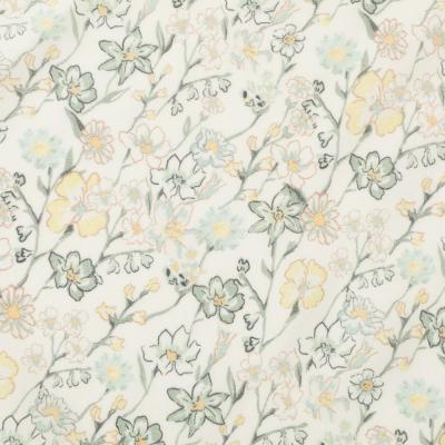 China Floral Polyester Printed Fabric Women Dess Pattern Warm Furnishing Material Tear-Resistant for sale