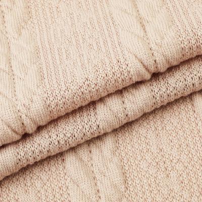 China Fancy Tear-resistant Jacquard Textile Dye Polyester Manufacturer Textile Rensheng Knitting Fabric For Sweater for sale