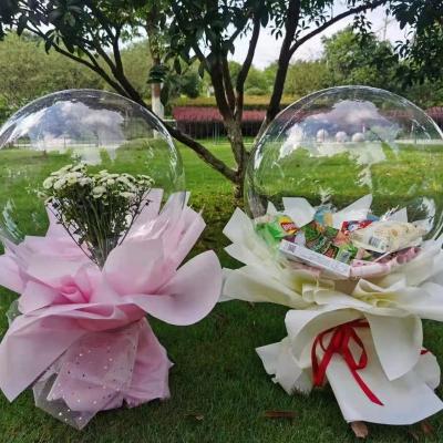 China Beautiful YUBO Bobo Balloons transparent 12 18 24 clear Bobo Balloons 36 inch party decorations for sale