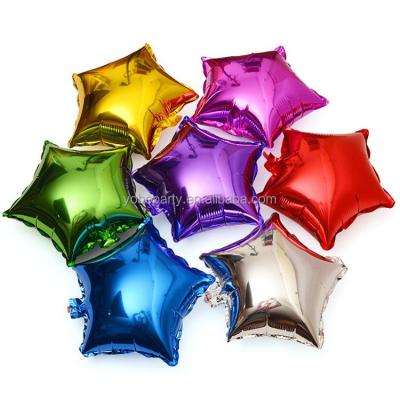 China Activity Decoration YUBO Birthday Wedding Party Decoration Balloon Solid Color Star Shape Foil Balloons for sale