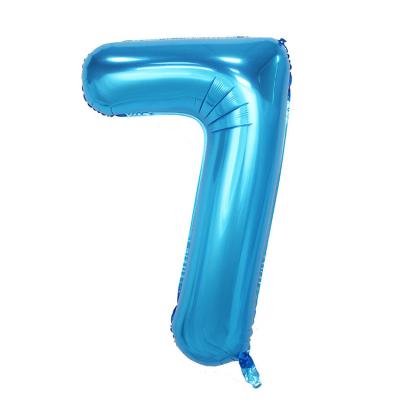 China Activity Decoration 16inch 24inch 30inch Party Decoration Helium Number Letter Happy Birthday Foil Balloons for sale