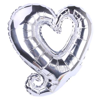 China Wholesale Activity Decoration Large Size Hook Heart Shape Balloon Heart Foil Balloons For Birthday Wedding Decoration for sale