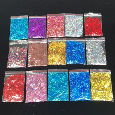 China Wholesale Beautiful Glitter Not Edible Cosmetic Chunky Polyester Bulk Mix Halloween Balloon Powder Manufacturer for sale