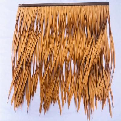 China Anti-UV Flame Retardant Artificial Thatch Roof PVC PE PVC Synthetic Thatch Roofing Material Simulated Straw Te koop