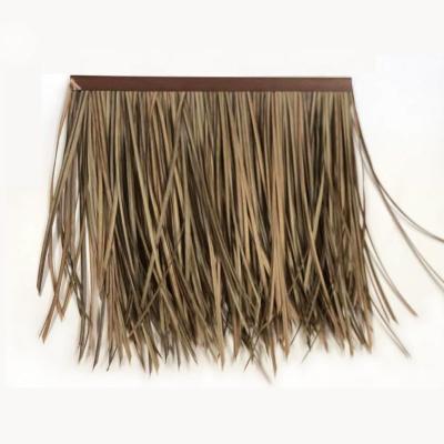 中国 Artificial Synthetic Roofing Thatched Tropical African Anti-UV Palm Thatch Roof Shed 販売のため