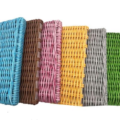 Cina Outdoor Furniture Custom-madeHand-woven Rattan Carpet Decorative Plastic Ceiling Rattan Mat Wallpaper in vendita