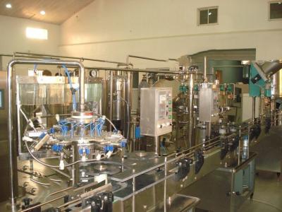 China PET / Glass Bottle 3 In 1 Monoblock Milk Filling Line for sale