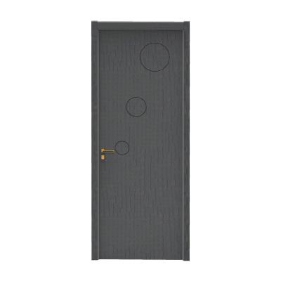 China Interior Fire Protection Factory Price Hotel Door Panel Villa PVC With Wooden Sight WPC Doors Frames Designs for sale