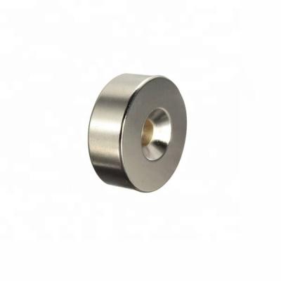 China round neodymium disc magnet industrial magnet n35 n38 n40 n42 n45 n48 n50 n52 magnet with countersunk hole for sale