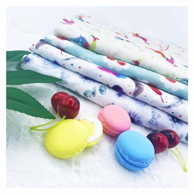 China High Quality Anti-UV Custom Printed Bamboo Cotton Muslin Fabric 70%B 30%C 125gsm No MOQ For Babies Use for sale