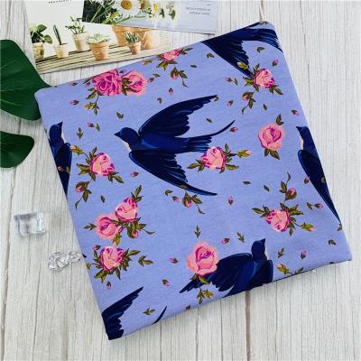 China Antistatic MOQ Digital Printing 300gsm Uncombed 95% Terry Cotton 5% Spandex French Printed Sleepwear Cotton Fabric For Clothes for sale