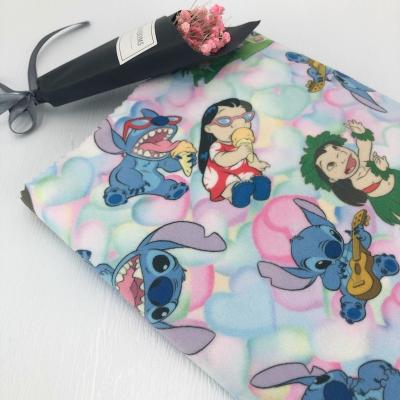 China Custom Anti-Static Cartoon Character Pattern 100%Polyester Customized Digital Printing Minky Blanket Fabric for sale