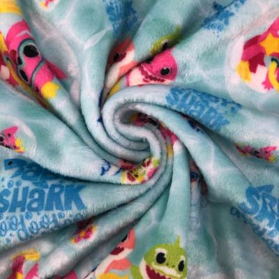 China 100% Polyester 230gsm Minky Anti-Static Cartoon Character Design High Quality Custom Digital Printing Print For Baby Blanket for sale