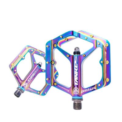 China BMX TANKE Bicycle Pedals TP-50 Aluminum Alloy Ultralight Colorful Seals Supporting Foot Pedal MTB Road Bike Parts Cycling Nylon Road for sale