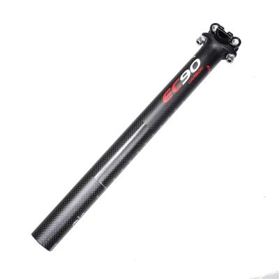 China New Mountain& EC90 27.2/30.8/31.6*350mm EC90 Complete Road 3K carbon fiber bicycle seatpost carbon bike seatposts MTB bike parts for sale