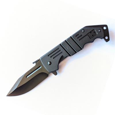 China Hot Sale OEM Non-variable MOQ1 All Black Highly Customized Garden Folding Knife For Hunting Camping for sale