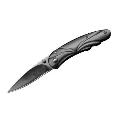 China Custom Black Non-Variable Stainless Steel Battle Folding Knife Made By Factory Manufacturer for sale