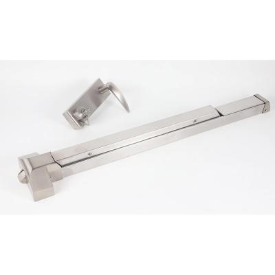 China Metal Door Stainless Steel Door Closer Exit Device, Grade 1 Push Bar Panic Exit Device With Outside Lever for sale