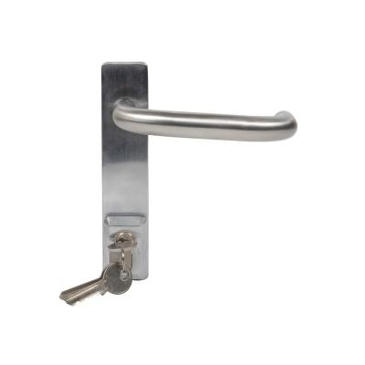 China Easy Installation Stainless Steel Outside Trim Lock For Rated Fire Panic Bar for sale