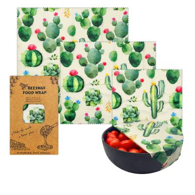 China Green Life China Factory Seller Fruit Pattern Best Sellers Food Grade Beeswax Food Wraps Beeswax Wraps for sale