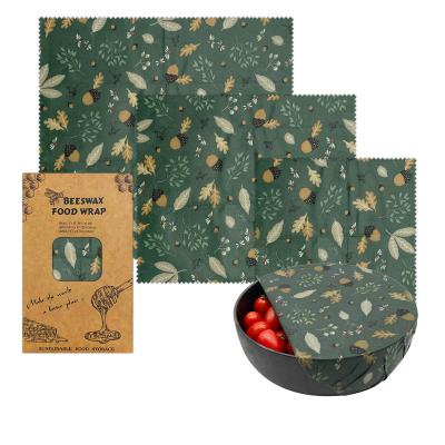 China Wholesale Customizable Natural Freshness Preservation Factory Gots Beeswax Wrap Package Wrap for sale