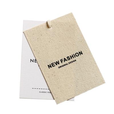 China Barcode Clothing Tags High Grade Custom Garment Tags Cardboard Blank Blank For Hanging Tags for sale