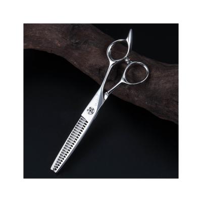 China Customized Tool Steel Silver Professional Thinning Hair Scissors Beauty Scissors Logo Sharp Barber Scissor Set Stainless for sale